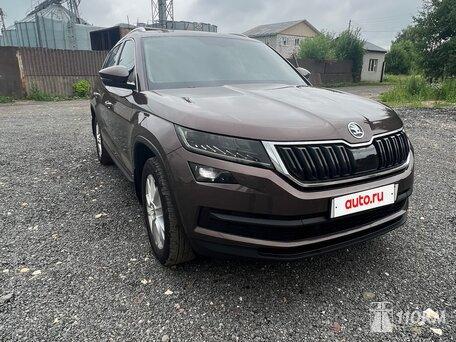 Skoda, Kodiaq, 2000, 190, бензин, внедорожник, робот, полный привод, среднее состояние, левый, коричневый, 3 120 000 ₽