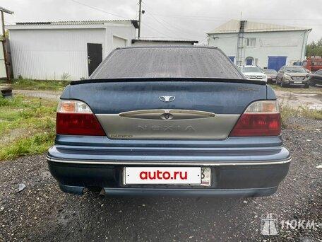 Daewoo, Nexia, 1500, 85 / 63 при 5600, бензин, седан, механика, передний привод, среднее состояние, левый, синий, 100 000 ₽