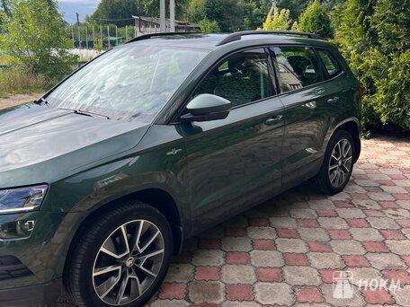 Skoda, Karoq, 1600, 150, бензин, внедорожник, автомат, передний привод, среднее состояние, левый, зеленый, 2 350 000 ₽