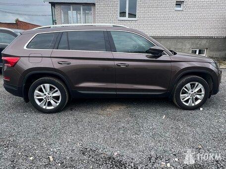 Skoda, Kodiaq, 2000, 190, бензин, внедорожник, робот, полный привод, среднее состояние, левый, коричневый, 3 120 000 ₽