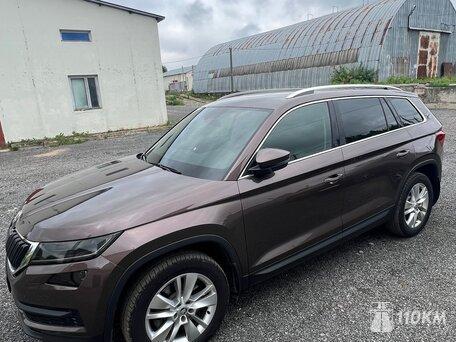Skoda, Kodiaq, 2000, 190, бензин, внедорожник, робот, полный привод, среднее состояние, левый, коричневый, 3 120 000 ₽