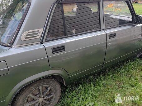 ВАЗ (Lada), 2107, 1600, 75, бензин, седан, механика, задний привод, среднее состояние, левый, серый, 180 000 ₽