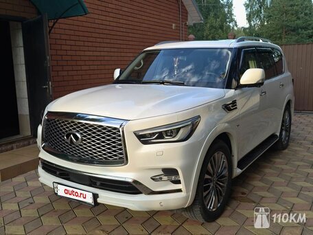 Infiniti, QX80, 5600, 405, бензин, внедорожник, автомат, полный привод, среднее состояние, левый, белый, 6 500 000 ₽