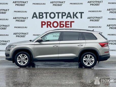 Skoda, Kodiaq, 1400, 150, бензин, внедорожник, робот, полный привод, среднее состояние, левый, бежевый, 3 115 000 ₽