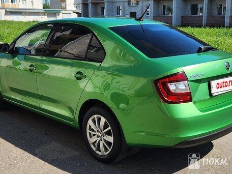Skoda, Rapid, 1600, 110, бензин, хэтчбек, автомат, передний привод, среднее состояние, левый, зеленый, 1 399 999 ₽